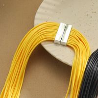 Exaggerated Solid Color Alloy Wax Line Wholesale Necklace sku image 2