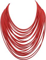 Exaggerated Solid Color Alloy Wax Line Wholesale Necklace sku image 4