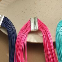 Exaggerated Solid Color Alloy Wax Line Wholesale Necklace sku image 8