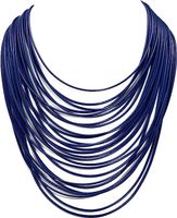 Exaggerated Solid Color Alloy Wax Line Wholesale Necklace sku image 9