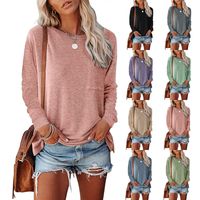 Women's T-shirt Long Sleeve T-shirts Casual Solid Color main image 6