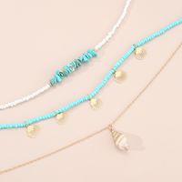 Vacation Shell Gold Plated Shell Alloy Wholesale Layered Necklaces main image 3