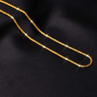 Stainless Steel Gold Plated Simple Style Plating Solid Color Necklace main image 3