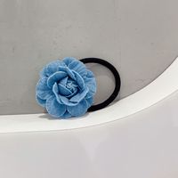 French Style Flower Cloth Handmade Hair Clip sku image 2