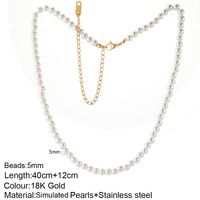 Bohemian Letter Stainless Steel Plating 18k Gold Plated Necklace sku image 27