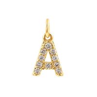 Bohemian Letter Stainless Steel Plating 18k Gold Plated Necklace sku image 1