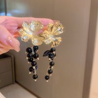 1 Pair Simple Style Flower Inlay Copper Pearl Ear Studs sku image 60
