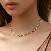 Retro Einfacher Stil Geometrisch Kupfer Perlen Emaille Überzug 18 Karat Vergoldet Halskette sku image 25