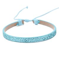 Wholesale Jewelry Bohemian Solid Color Pu Leather Rope Sequins Handmade Bracelets sku image 8