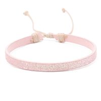 Wholesale Jewelry Bohemian Solid Color Pu Leather Rope Sequins Handmade Bracelets sku image 7