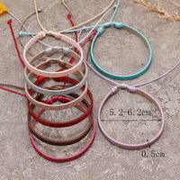 Wholesale Jewelry Bohemian Solid Color Pu Leather Rope Sequins Handmade Bracelets main image 3