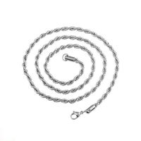 Basic Anzahl Rostfreier Stahl Überzug Inlay Künstlicher Diamant Zauber Halskette sku image 2
