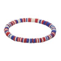 Wholesale Jewelry Ethnic Style Letter American Flag Soft Clay Bracelets sku image 1