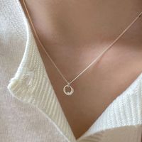 Simple Style Heart Shape Copper Necklace In Bulk sku image 1