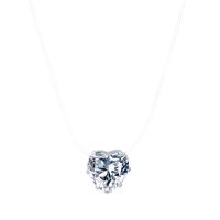Modern Style Heart Shape Artificial Gemstones Alloy Wholesale Pendant Necklace sku image 1