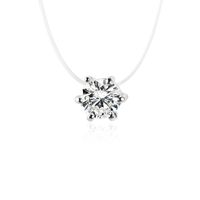 Modern Style Heart Shape Artificial Gemstones Alloy Wholesale Pendant Necklace sku image 4