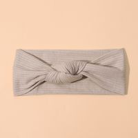 Classic Style Solid Color Polyester Rib Pom Poms Bowknot Hair Band sku image 31