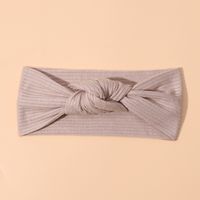 Classic Style Solid Color Polyester Rib Pom Poms Bowknot Hair Band sku image 26