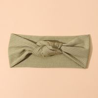 Classic Style Solid Color Polyester Rib Pom Poms Bowknot Hair Band sku image 29
