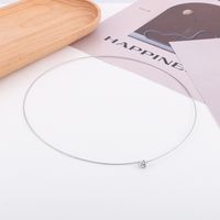 Commute Solid Color Titanium Steel Plating Gold Plated Choker sku image 1