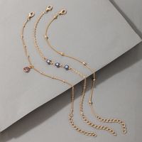 Europe And The United States Popular Alloy Chain Eye Shell 3 Set Of Anklet Bracelet Nhgy150276 main image 5