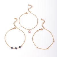 Europe And The United States Popular Alloy Chain Eye Shell 3 Set Of Anklet Bracelet Nhgy150276 main image 6