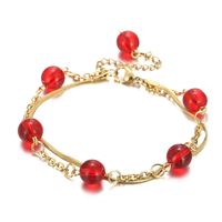 Classic Style Shell Titanium Steel 18K Gold Plated Bracelets In Bulk sku image 1