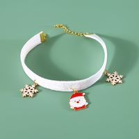 Pet Cat Dog Velvet Bronzing Star Christmas Snowflake Flower Fish Pendant Collar sku image 21