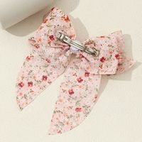 Princess Sweet Ditsy Floral Artificial Pearl Cloth Inlay Artificial Pearls Hair Clip main image 2