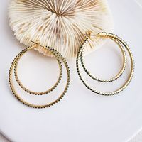1 Pair Luxurious Solid Color Inlay Alloy Rhinestones Earrings main image 3