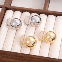 1 Pair Simple Style Solid Color Plating Alloy Gold Plated Ear Cuffs main image 1