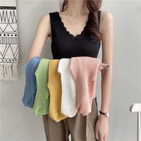 Women's Vest Tank Tops Sexy Solid Color main image 1