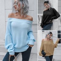 Women's Sweater Long Sleeve Sweaters & Cardigans Sexy Solid Color main image 1