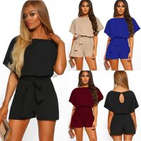 Women's Daily Street Casual Solid Color Shorts Rompers main image 1