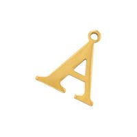 1 Piece Stainless Steel 18K Gold Plated Letter main image 4