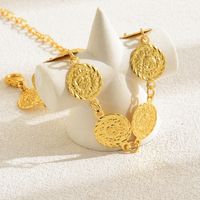 Simple Style Leaves Coin Butterfly 18k Gold Plated Copper Wholesale Anklet main image 2
