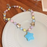 Sweet Star Heart Shape Alloy Wholesale Necklace sku image 4