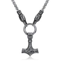 304 Stainless Steel Retro Hammer Pendant Necklace sku image 3