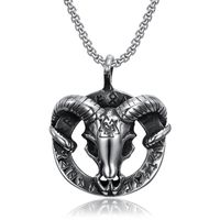 304 Stainless Steel Retro Hammer Pendant Necklace main image 4