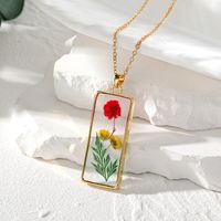 Einfacher Stil Blume Harz Großhandel Halskette Mit Anhänger sku image 6