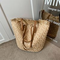 Women's Small Spring&summer Straw Vintage Style Straw Bag sku image 1
