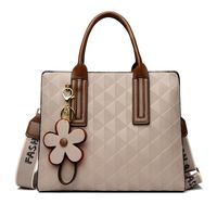 Women's Medium All Seasons Pu Leather Elegant Classic Style Tote Bag sku image 4