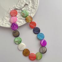 Casual Vacation Round Shell Women's Necklace main image 4