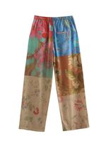 Women's Casual Vintage Style Flower Polyester Pants Sets main image 4