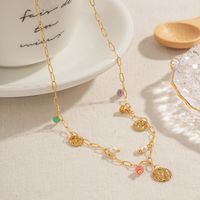Ig Style Casual Round Stainless Steel Plating 18k Gold Plated Necklace main image 2