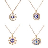 Retro Devil's Eye Rhinestones Alloy Wholesale Pendant Necklace main image 4
