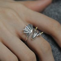 Simple Style Animal Copper Plating Silver Plated Open Rings main image 5