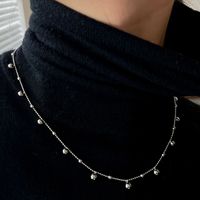 Elegant Einfacher Stil Quadrat Birne Sterling Silber Überzug Frau Armbänder Halskette main image 2