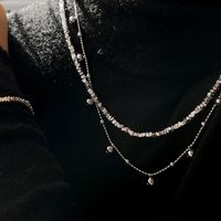 Elegant Einfacher Stil Quadrat Birne Sterling Silber Überzug Frau Armbänder Halskette main image 4
