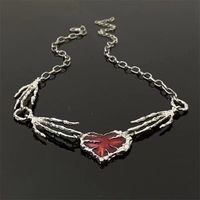 Hip-hop Retro Heart Shape Alloy Wholesale Pendant Necklace main image 5